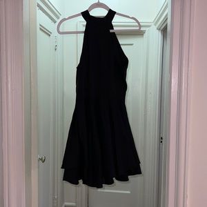 Black halter dress
